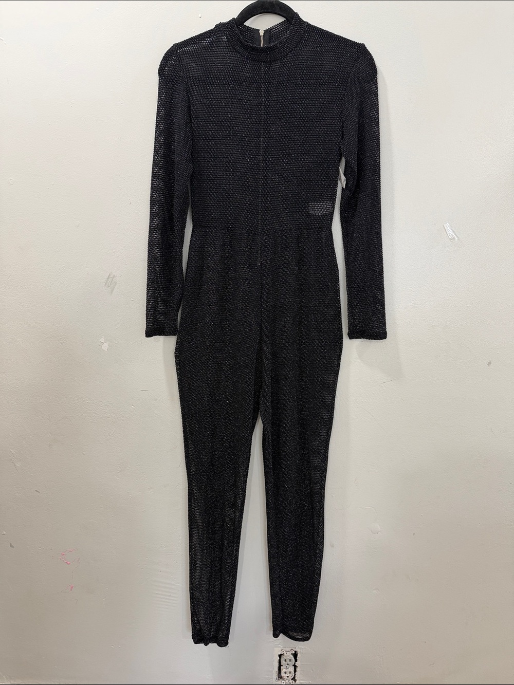 Goodtime USA Black Mesh Zip Jumpsuit L - Sheer Catsuit